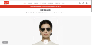 Ray Ban Virtual try on