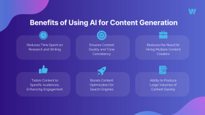 Benefits of AI in content generation