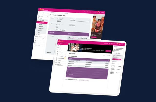 JFS Banking Portal for Jana Finance Bank