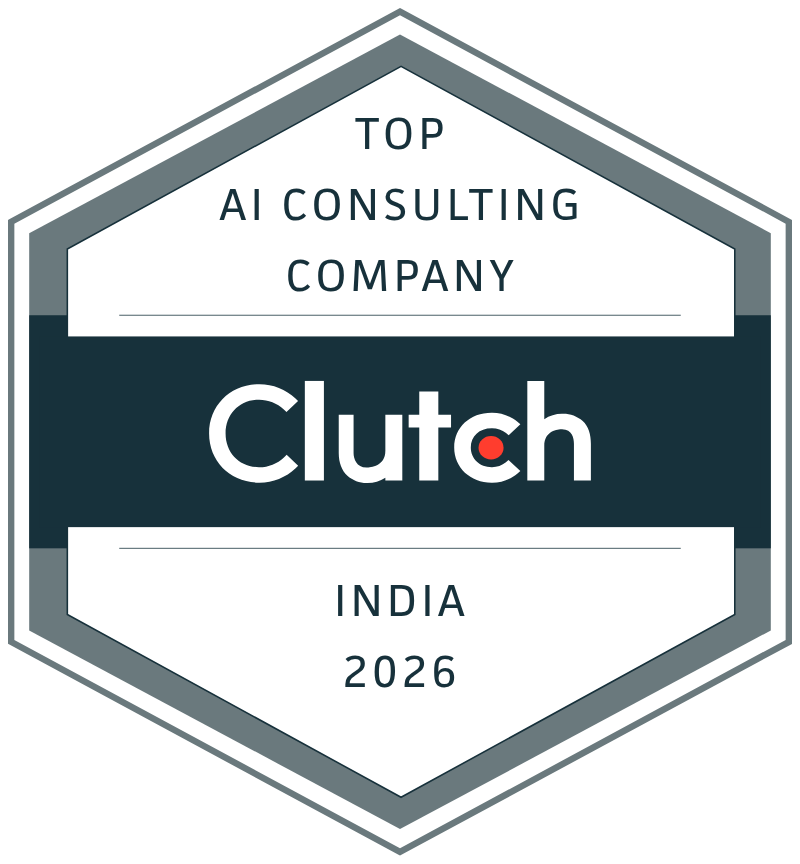 Clutch Top AI Consulting Company India 2026 badge